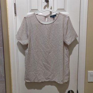 C Wonder Cream Short-Sleeve Shirt, Size S